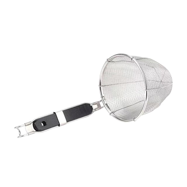 Colador de Malla Profunda, Colador de Pasta, Cuchara Ranurada para Albóndigas, Colador de Pasta para Aros de Cebolla