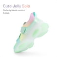 thumbnail image 6 of DREAM PAIRS Girls’ Slip-On Sneakers, Z-Strap Walking Shoes with Colorful Jelly Sole, 6 of 6
