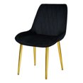 thumbnail image 3 of Set 2 Sillas Comedor Tapizadas Terciopelo Elegantes, 3 of 5