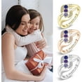 thumbnail image 7 of YUPPOLKR Sterling Silver Personalized Mothers Ring with 1/2/3/4/5/6 Birthstones & Names Custom Birthstone Ring for Women Custom Family Ring for Mom Wife Grandmother, 7 of 7