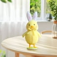 thumbnail image 5 of Qocolhg Plush Stuffed Animal Chicken Cute Yellow Pastel and Polka Dot Easter Colors Spring Inspired Gift for Girls and Boys Birthday Mother's Day, Clearance (Easter Chick), 5 of 8