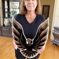 thumbnail image 2 of Firebird Trans Am Large Wall Emblem Rising Phoenix Hood Bird 18" x 15.25" 78-80, 2 of 8