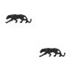 thumbnail image 1 of Escultura en forma de animal Bewildely Ornamento Decoración Hogar Restaurante 2Conjunto Negro, 1 of 6