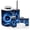 Color 4, variant on Bathroom Accessory Set 6 Piece with Cosmic Starfield Golden Trail Purple Teal Nebula Galaxy Toothbrush Holder, Soap Dispenser, Soap Dish, Trash Can with Lid, Toothbrush Cup, Toilet Brush Holder