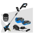 thumbnail image 1 of 20V Electric Lawn Mower Li-ion Battery Cordless Grass Trimmer 12in Auto Release String Cutter Pruning Garden Tools ,Easy to Use, 1 of 6