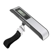 Travel Inspira Digital Luggage Scales with Overweight Alert LCD Display 110LB / 50KG (Stainless Steel, Black)