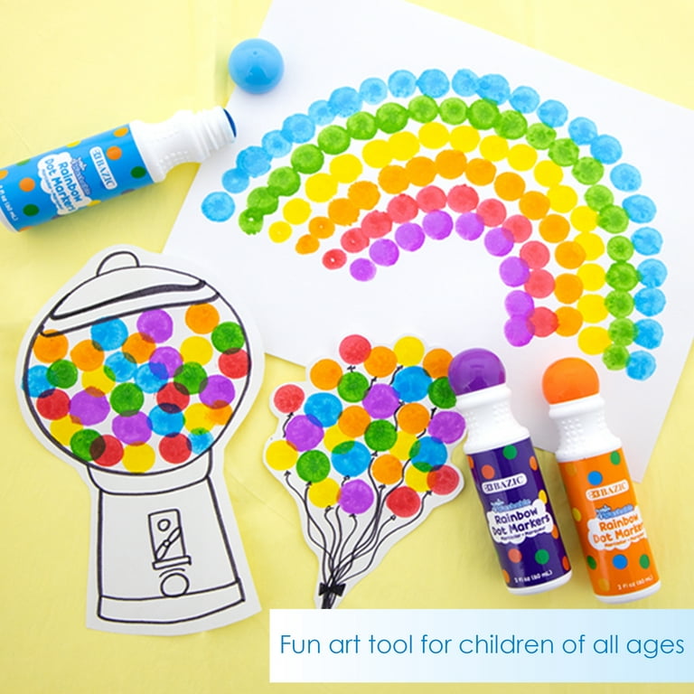  Do A Dot Art! Markers 6-Pack Rainbow Washable Paint Markers,  The Original Dot Marker : Toys & Games