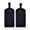 Black, variant on Epicgadget (2 Pack) Luggage Tag, Travel PU Leather Tag Address Label Holder with Privacy Cover Suitcase Identifier for Cruise, Airplane, and Traveling (Galaxy)