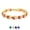 03.Red, variant on 14K Gold Plated Women Tennis Bracelet with Sparkling Green Emerald Cubic Zirconia Crystal Hand Link Jewerly Gift for Wife Daughter Girlfriend