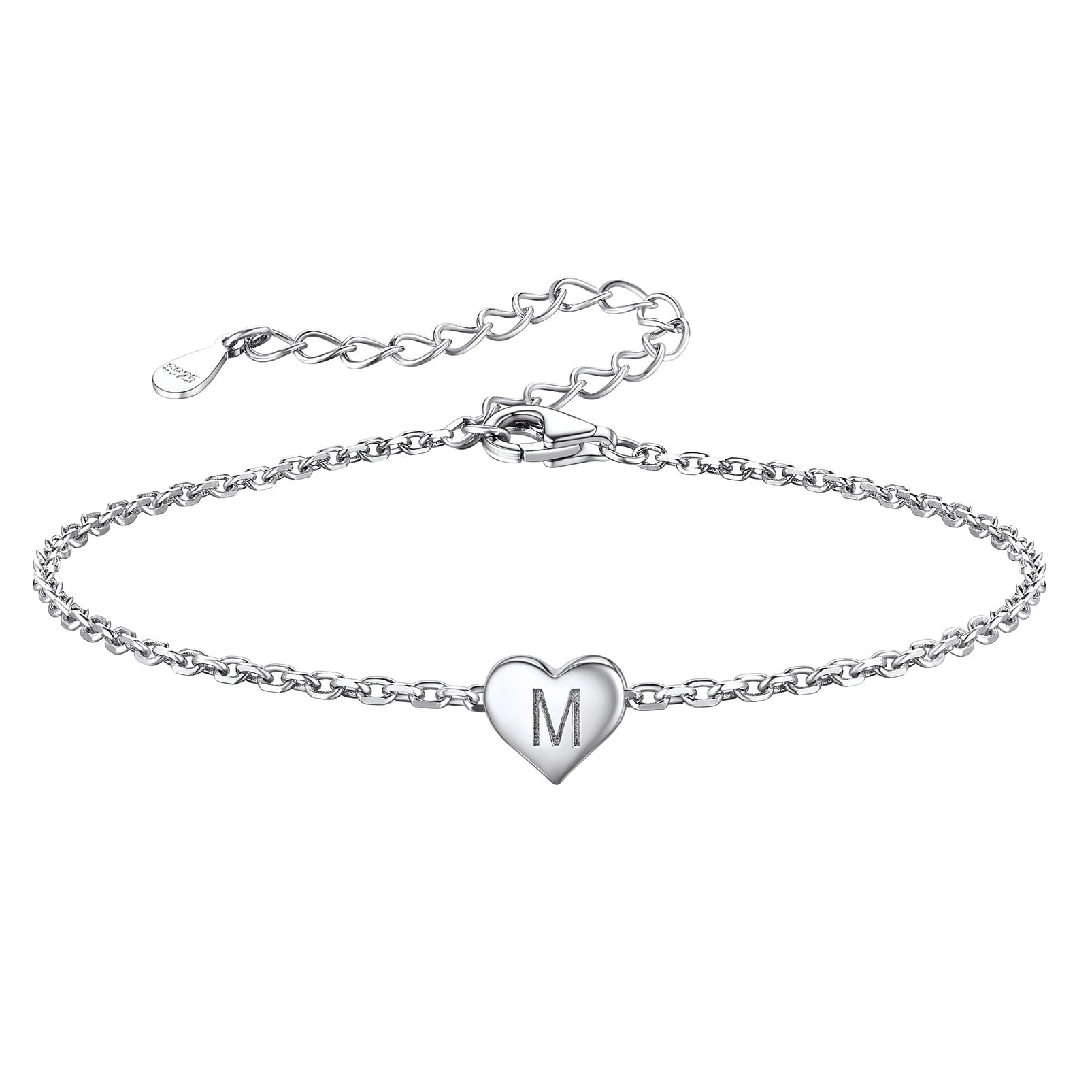 Amazon.com: Shop LC 925 Sterling Silver Bracelets For Women Diamond Cut  Bangles Cuff Jewelry Cute Gifts for Women 7