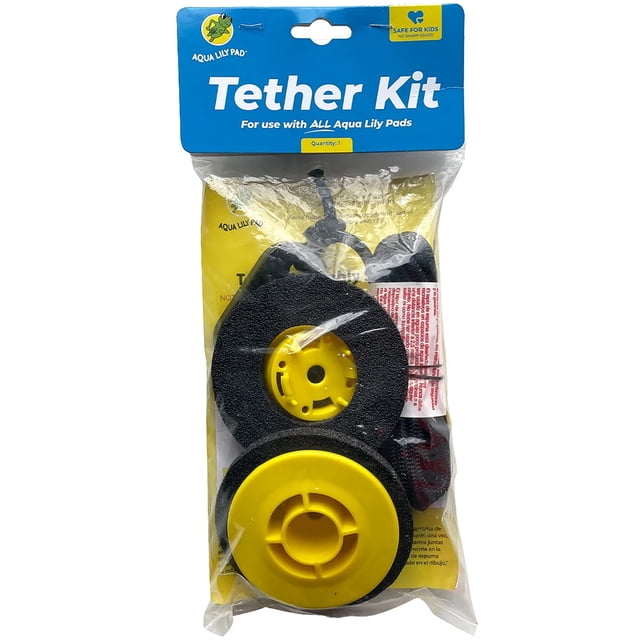 Aqua Lily Pad Replacement Tether Kit with Grommet and Tether, Fits 1 3/8"–1 3/4"