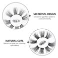 thumbnail image 5 of Yardwe Black Curly False Eyelashes Sectional Style Perfect for Makeup Application, 5 of 8