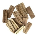 thumbnail image 2 of 100Pcs Rectangular Handmade Wood Buttons Wooden Labels Tags 2 Holes DIY Sewing, 2 of 5