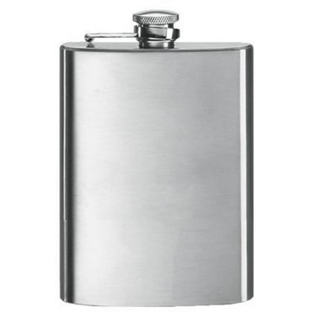 Hammered Design Hip Flask - 8 Oz Stainless Steel Hip Flask