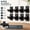 8 pcs Black, variant on 4PCS White Curtain Rod Brackets, No Drill, Adhesive Mount, Fits 0.6 to 1.5 Inch Rods, Durable ABS & Stainless Steel Wall Support