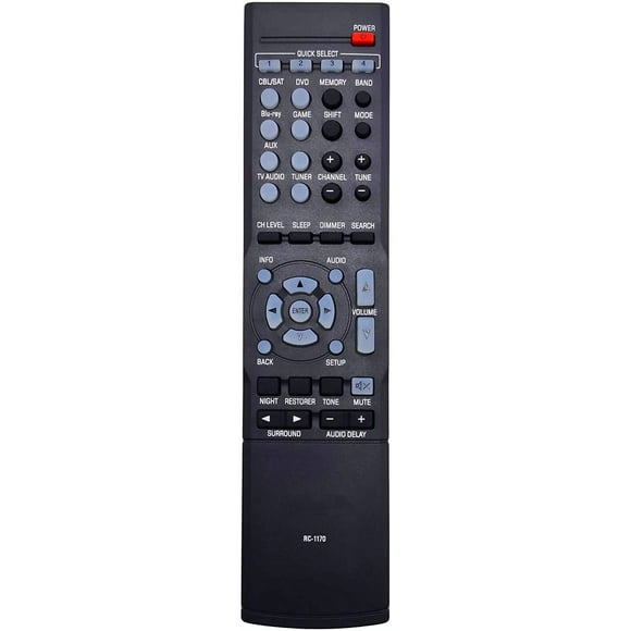 INTECHING RC-1170 Récepteur AV Télécommande pour Denon AVR-1513, DHT-1513BA