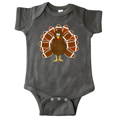 

Inktastic Thanksgiving Craft Paper Football Turkey Gift Baby Boy or Baby Girl Bodysuit