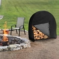 thumbnail image 4 of fashionhome Firewood Circular Rack Cover Dustproof Weather-Resistant Protection Shield Travelling Garden Waterproof Storage Holder Home Garden Yards Type1, 4 of 8
