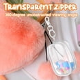 thumbnail image 3 of 2PCS 3.5inch Clear Figure Display Bag with Keychain for Mini Baby, Blind Box Display Case, Great Carrying Case Gift for Mini Figure/Doll Collectors, 3 of 6
