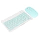 thumbnail image 4 of Juego de teclado Bluetooth de 10 pulgadas con carga USB, teclado inalámbrico ultrafino y silencioso con mouse DPI para teléfono celular, computadora portátil, color verde, 4 of 12