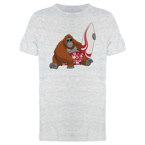 Funny Surfer Orangutan Tee Men's -Image by Shutterstock