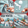 thumbnail image 2 of Gnome Design Hello Winter Banner Christmas Theme Snowflake Illustration for Holiday Decoration Home Decor Winter Party, 2 of 9