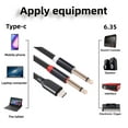 thumbnail image 4 of USB C To Dual 6.35mm Stereo Y Splitter Cable High Quality Audio Cord, 4 of 6