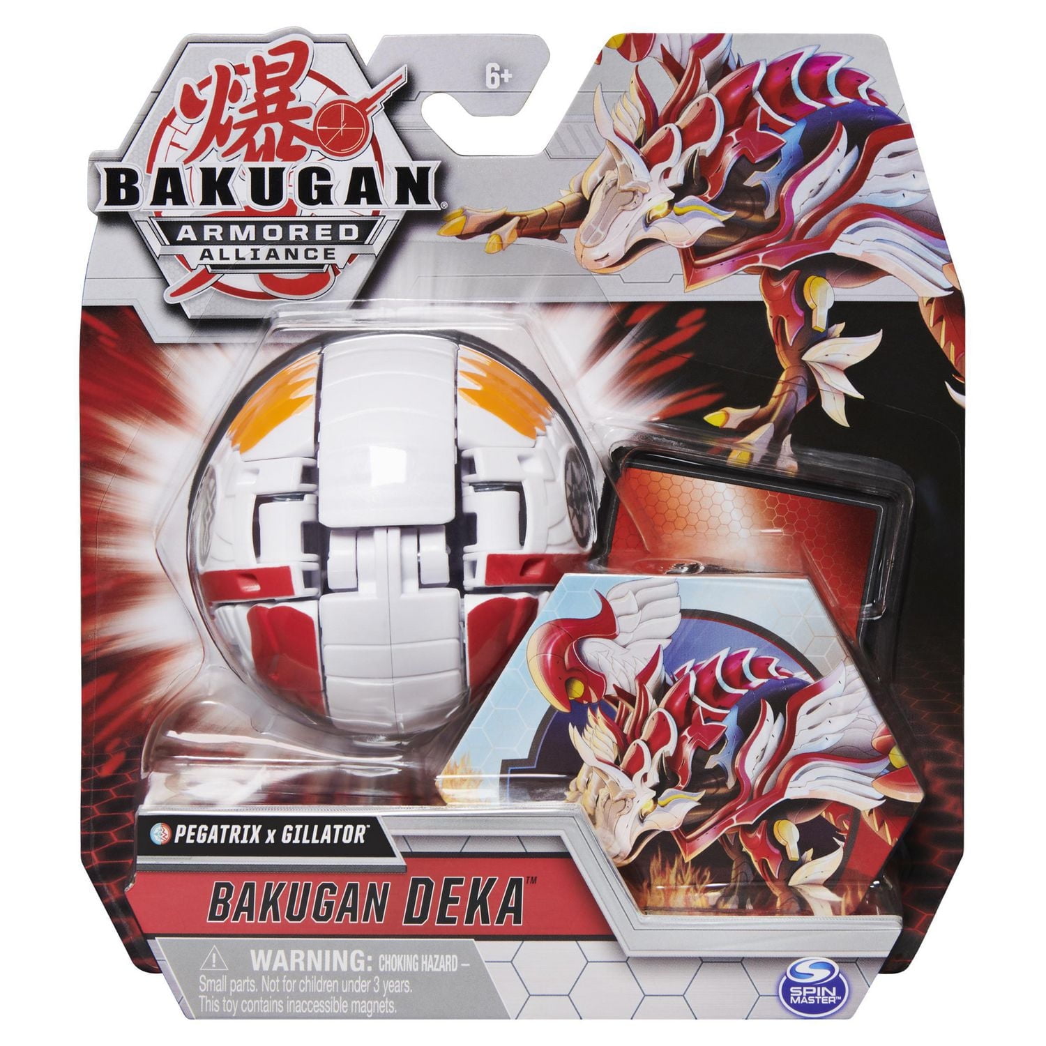 Bakugan Deka, Fused Pegatrix x Gillator, Jumbo Collectible Transforming Figure, for Kids Aged 6 and up