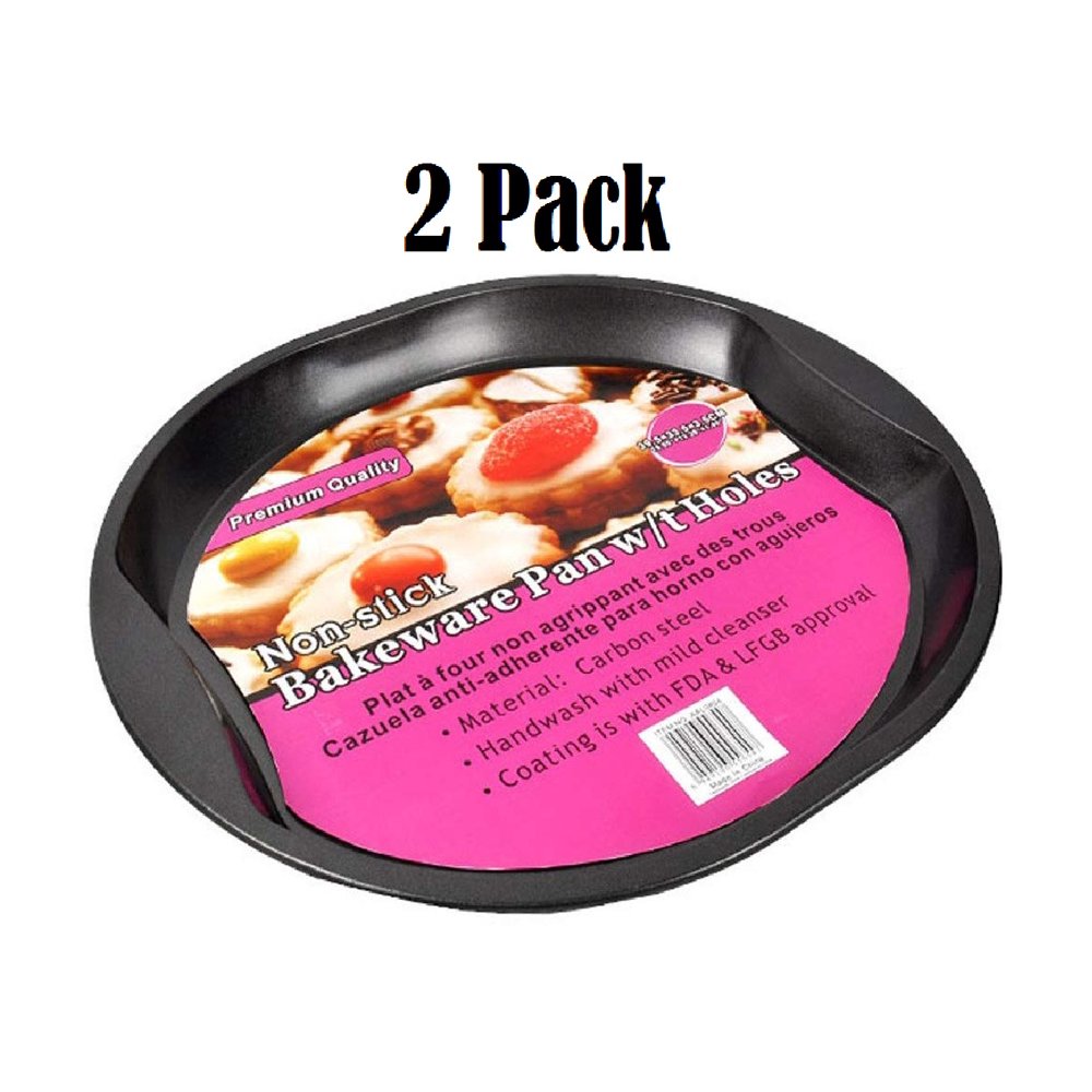 2 packsRound Bakeware Pan With Holes