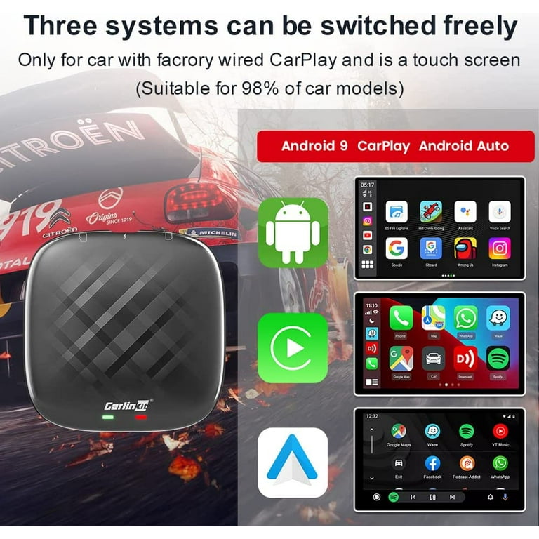 CarlinKit Android Auto Wireless Adapter Smart AI Box Plug & Play