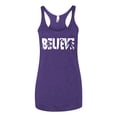 thumbnail image 2 of Wild Bobby Believe Bigfoot Aliens Women Tri-Blend Racerback Tank Top, 2 of 6