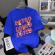 thumbnail image 4 of Camiseta de manga corta con estampado de fresas y oso para mujer, de marca de moda, estilo veraniego, estilo Hong Kong, versátil, bonita, de algodón puro, de media manga, 4 of 4