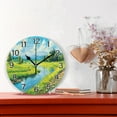 thumbnail image 2 of Ryvnso Summer Landscape Green Wall Clock Non Ticking Silent Kitchen Clock Battery Operated Clocks 10 inch, 2 of 7