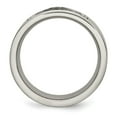thumbnail image 4 of Auriga Fine Jewelry Stainless Steel Brushed w/Grey Cable Inlay 10 mm Band for Women Size 10, 4 of 6