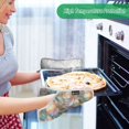 thumbnail image 2 of Yayeee Pot Holders Kitchen Heat Resistant with Pockets 7"x9.8" Cotton Oven Cooking Hot Pads, Colorful Water Lilies Pattern, 2 of 7