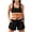 Saffron #071, variant on Womens Bikini Swimsuits 2 Piece Color Block Crop Tank Tops Boyshorts Bottom Athletic Full Coverage Bathing Suit, S