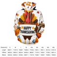 thumbnail image 2 of Happy Thanksgiving Pumpkin Turkey 3d Sweatshirts Hoodie Fashion Casual Personality Men's Women Street Hoodie Pullovers Long Sleeve Comfortable Top, 2 of 6