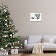 thumbnail image 2 of Snowy White Truck Carrying Fresh Christmas Tree Transportation Painting Framed Art Print Wall Art, 2 of 7