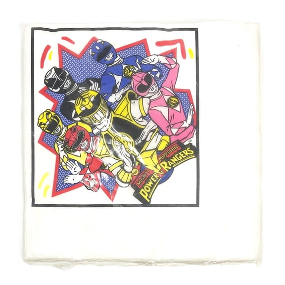 1995 Power Rangers Large Party Napkins - Pack of 16