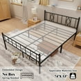 thumbnail image 4 of Mavesmog 14 inches Full Mattresses Bed Frame with Headboard and Footboard Metal Bed Frame Full Size, 4 of 6