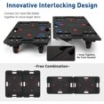 thumbnail image 4 of Nellyke Furniture Dolly, 4 Pack Small Flat Moving Dolly, Furniture Movers with 4 Wheels, 500Lbs Capacity, Connectable and Portable Dollies for Heavy Appliance, Black, 4 of 7