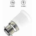 thumbnail image 4 of 10 pieces, high-temperature resistant white PBT b22 bayonet to e27 screw socket adapter for LED and halogen bulbs, 4 of 5