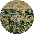 thumbnail image 1 of Ahgly Company Indoor Round Abstract Army Green Abstract Area Rugs, 7' Round, 1 of 6