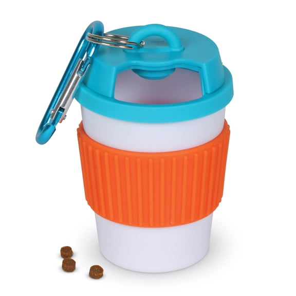 Brightkins Let's Go! Dog Toy Dog Treat Dispenser For Puppy Leash Training & Travel