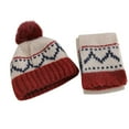thumbnail image 3 of Eltusu Girls Hats and Scarves Sets, Outdoor Knitting Cotton Thermal Beanies and Scarves Sets 2-9 T Size Knitting Cotton, 3 of 6