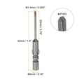 thumbnail image 2 of Uxcell 1.4mm PH00 Magnetic Phillips Screwdriver Drill Bit 4mm Round Shank 1.5 inch Length, 5 Pack, 2 of 5