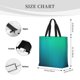 thumbnail image 3 of Easygdp Green Turquoise Teal Bolsa Tote para Mujer, Bolso de Hombro para Trabajo, Playa, Viajes, Compras y Supermercado, 3 of 7