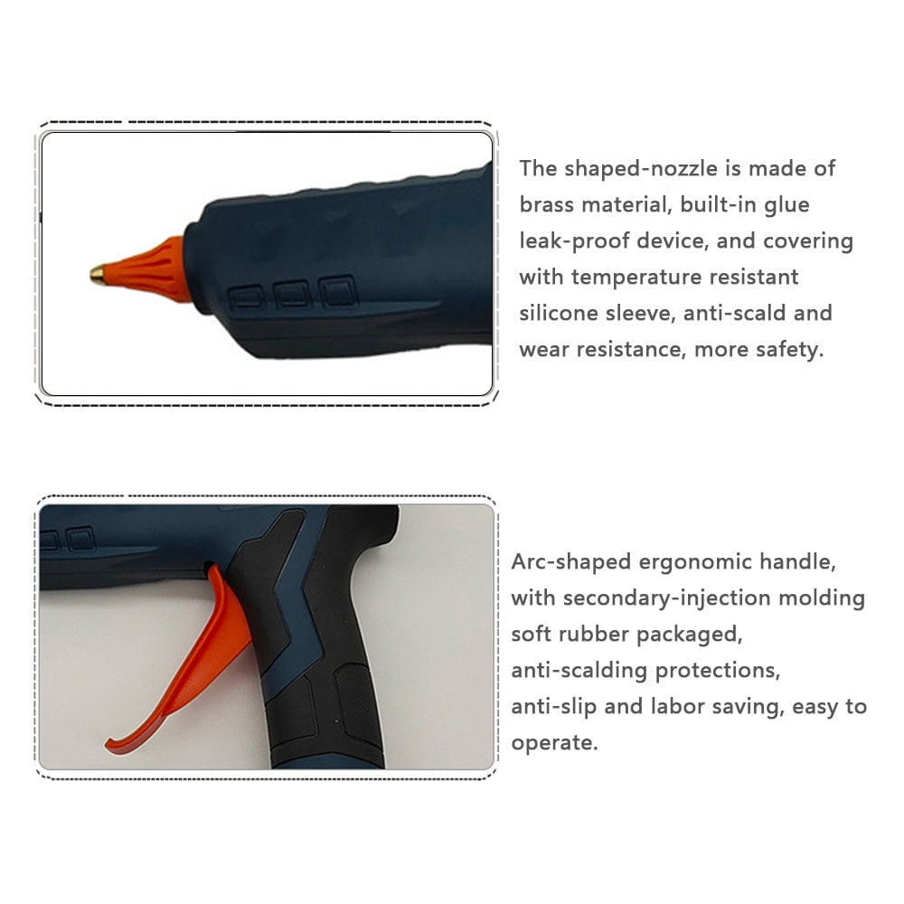 Tool Electric Hot Melt Glue Machine Portable Cordless Lithium Glue Extrusion Tool Applicator For Home DIY Arts Crafts  Adhesive Articles Quick Repairs Compatible With
