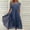 *Navy, variant on U Women's Off Shoulder Chiffon Bridesmaid Maxi Dress,Ruffle Hem A-Line Formal Party Dress Green,Women's Plus L
