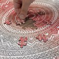 thumbnail image 5 of Ambesonne Ethnic Jigsaw Puzzle, Ombre Mandala Boho Art, Heirloom-Quality Fun Activity for Family Durable Cardboard, 1000 pcs, Grey Red, 5 of 6